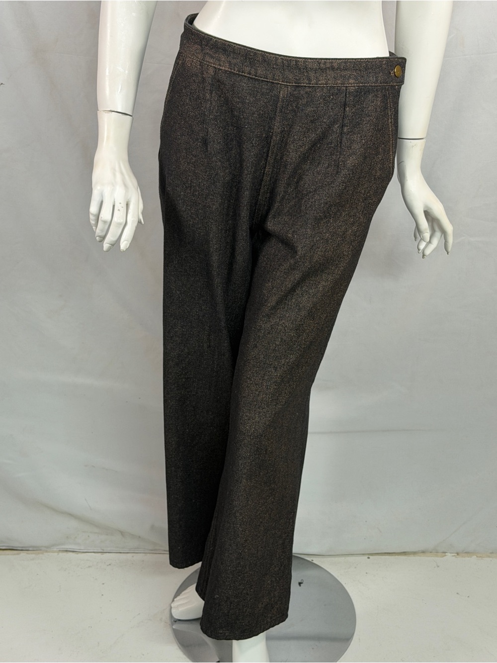 Lilla P Copper Metallic Side Zip Pant
